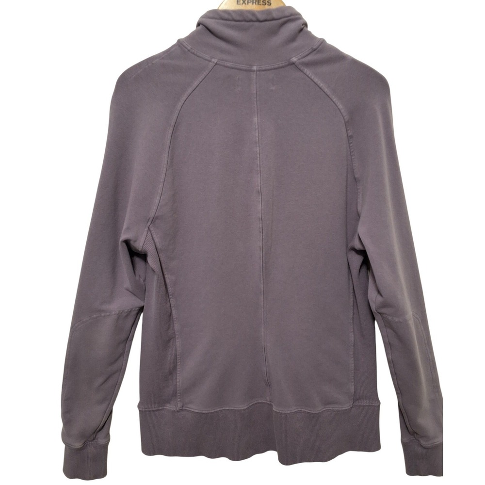 American Giant Womens Full Zip Jacket Dusty Purple Cotton Spandex Size L USA - Picture 2 of 7